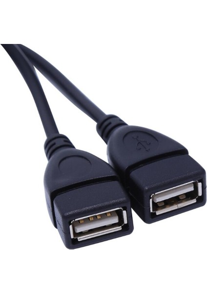 USB 2.0 Tip A 1 Erkek - 2 Dişi Y-Splitter Data Sync Şarj Uzatma Kablosu (Yurt Dışından)