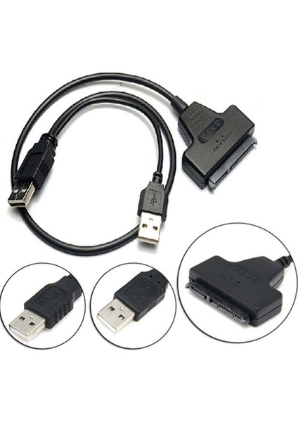 USB 2.0 - 2.5 Inç 22PIN 7+15 Ata Sata 2.0 Hdd/ssd Adaptör Dönüştürücü Kablosu (Yurt Dışından) modelleri