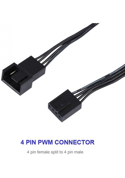 5 Adet/takım 4pın 27 cm Fan Güç Uzatma Kablosu Pwm Konektörü Kasa Fan Uzatma Güç Kablosu Bilgisayar Fanı Için (Yurt Dışından)