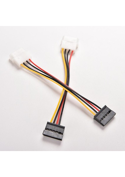 2 Adet Ide Seri Ata Sata Sabit Disk Güç Adaptörü Kablosu Ide Sata Güç Kablosu Uzatıcılar (Yurt Dışından)