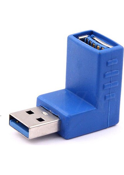 1 Adet Yeni Sıcak Sağ Açı USB 3.0 Tip A Erkek Dişi Fiş Konnektör Adaptörü Dönüştürücü Dizüstü Pc Için (Yurt Dışından)