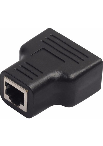 Yeni RJ45 Splitter Adaptörü 1 Ila 2 Çift Dişi Bağlantı Noktası Cat5/cat 6 Lan Ethernet Sockt Ağ Bağlantıları Splitter Adaptörü (Yurt Dışından)