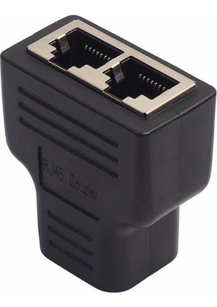Yeni RJ45 Splitter Adaptörü 1 Ila 2 Çift Dişi Bağlantı Noktası Cat5/cat 6 Lan Ethernet Sockt Ağ Bağlantıları Splitter Adaptörü (Yurt Dışından)