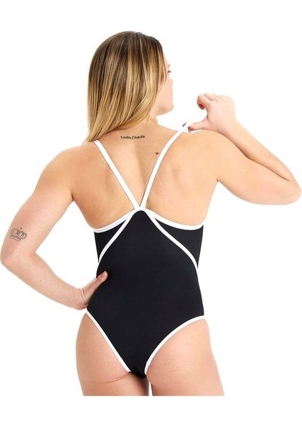 Icons Swimsuit Super Free Back Solid Kadın Siyah Yüzücü Mayosu 005038501 fiyatları