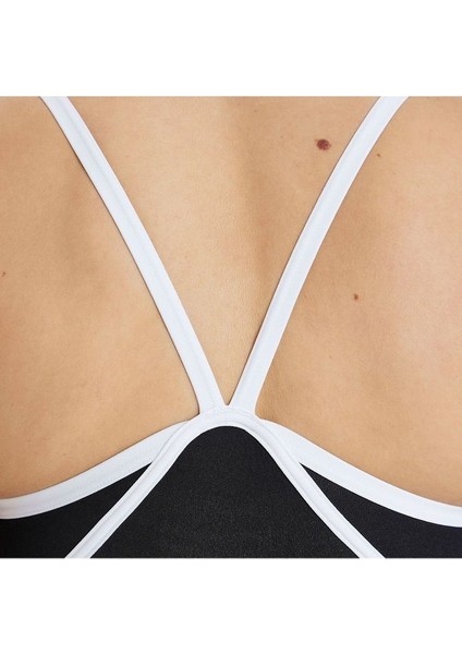 Icons Swimsuit Super Free Back Solid Kadın Siyah Yüzücü Mayosu 005038501 fırsatları
