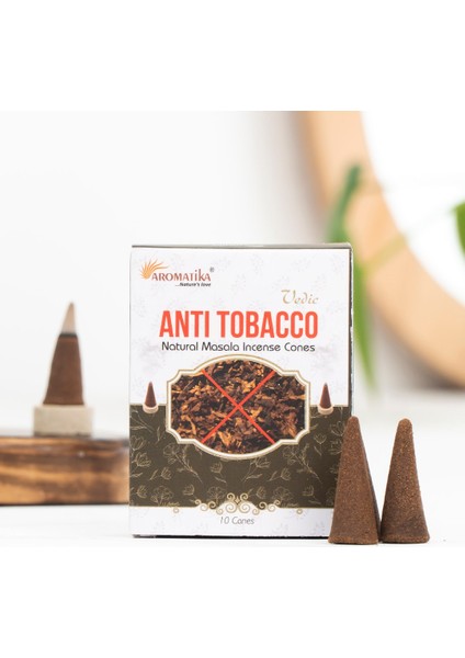 Anti Tobacco Aromalı Organik Kömürsüz Konik Tütsü