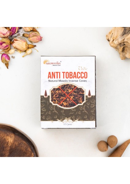 Anti Tobacco Aromalı Organik Kömürsüz Konik Tütsü