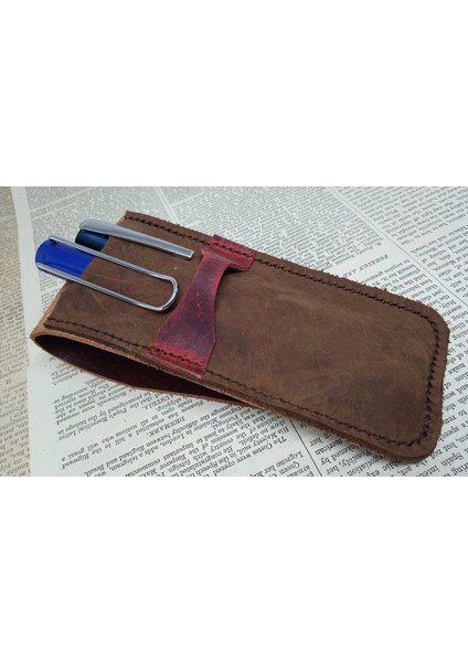Crazy Hors Gerçek Deri Özel Kalemleriniz Için Kalemlik Kalem Kutu ( 2*3 Kalem Için ) 27 cm 6 cm 8A1 fiyatları