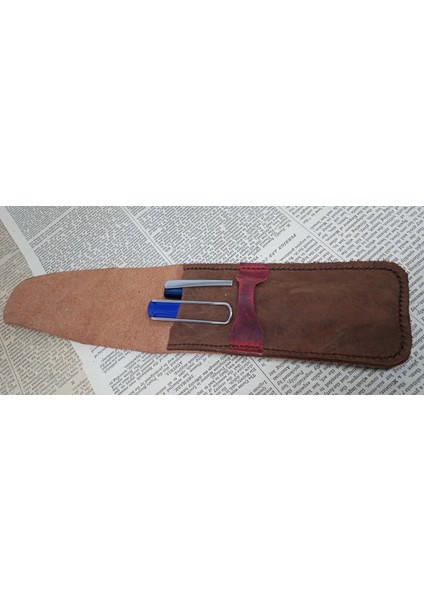 Crazy Hors Gerçek Deri Özel Kalemleriniz Için Kalemlik Kalem Kutu ( 2*3 Kalem Için ) 27 cm 6 cm 8A1 fırsatları