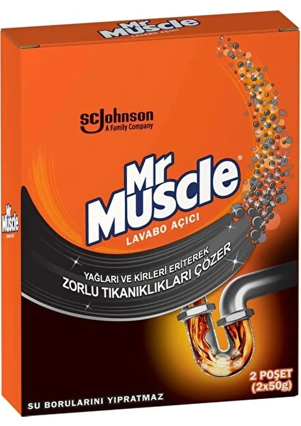 Mr Muscle Granül Lavabo Açıcı 2'li Paket 2X50G