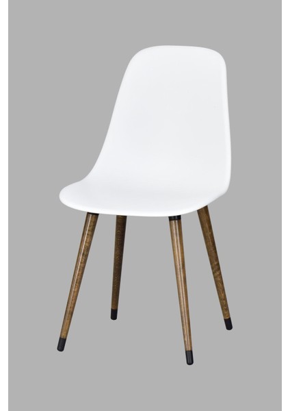 Eames Ahşap Ayak Plastik Sandalye