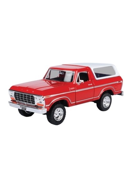 1978 Ford Bronco 1/24 Kırmızı Model Araba