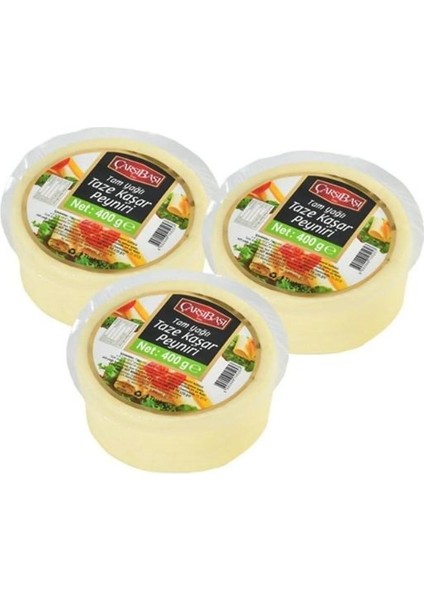 Tam Yağlı Kaşar Peyniri 400 gr x 3