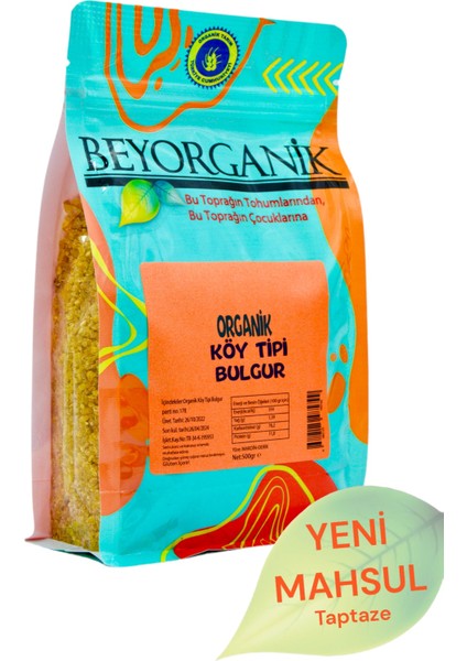 Organik Köy tipi bulgur 500gr