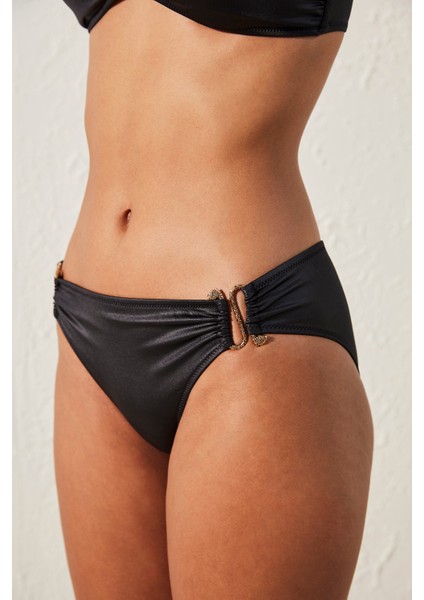 Mia Side Siyah Bikini Altı