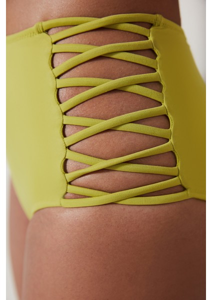 High Fashion Yağ Yeşili Bikini Altı fırsatları