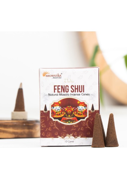 Feng Shui Aromalı Organik Kömürsüz Konik Tütsü