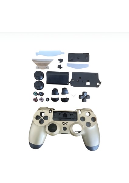 PS4 Uyumlu Kasa Joystick V1 Full Kasa Tuş Takımı Gold