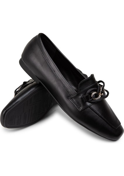 Siyah Kadın Loafer Ayakkabı - K1207ZSYHC01