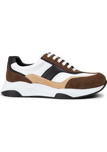 Süet Vizon Rengi Kadın Sneaker Ayakkabı - 01890ZVZNE02