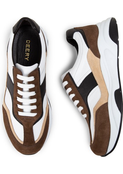 Süet Vizon Rengi Kadın Sneaker Ayakkabı - 01890ZVZNE02
