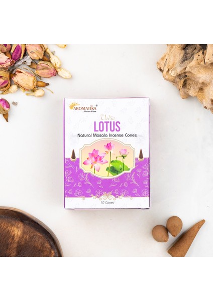 Lotus Aromalı Organik Kömürsüz Konik Tütsü fiyatları