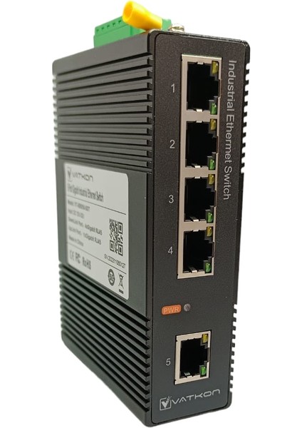 VT-IE6050-5GT / 5 Port Gigabit (10/100/1000 Mbps) Yönetilemez Ethernet Switch