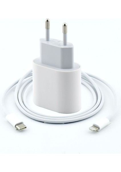 iPhone Uyumlu Hızlı Şarj Aleti 8 / x / Xs / Xr / 11 / 12 / 13 / 14 / Pro / Max / Mini / Plus 23W Adaptör Set