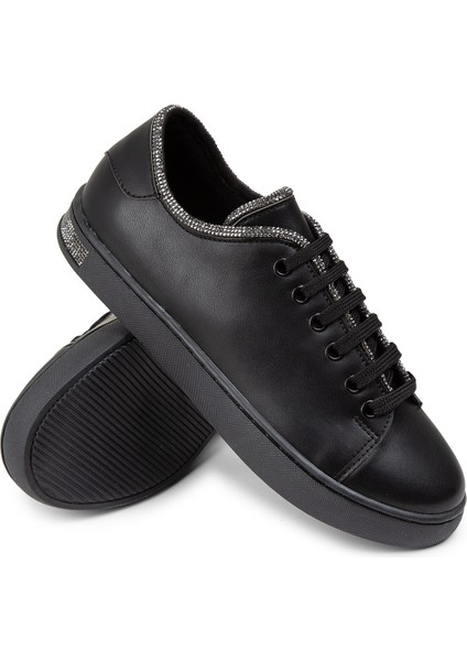 Siyah Taş Detaylı Kadın Sneaker Ayakkabı - K0600ZSYHC01 modelleri