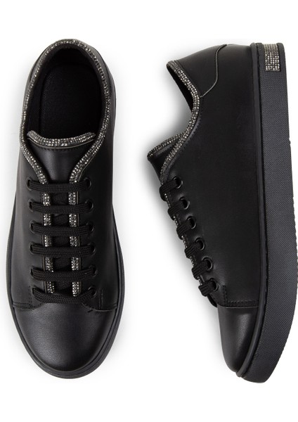 Siyah Taş Detaylı Kadın Sneaker Ayakkabı - K0600ZSYHC01 fırsatları