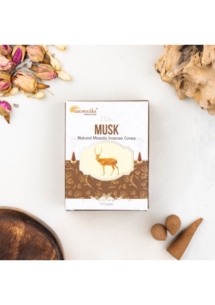 Misk Aromalı Organik Kömürsüz Konik Tütsü fiyatları
