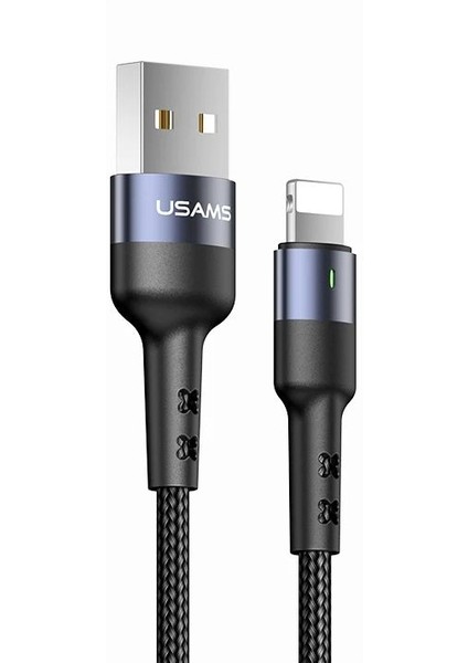 Sipariş Vakti Usams US-SJ311 USB To Lightning Örgülü Şarj ve Data Kablosu 1m