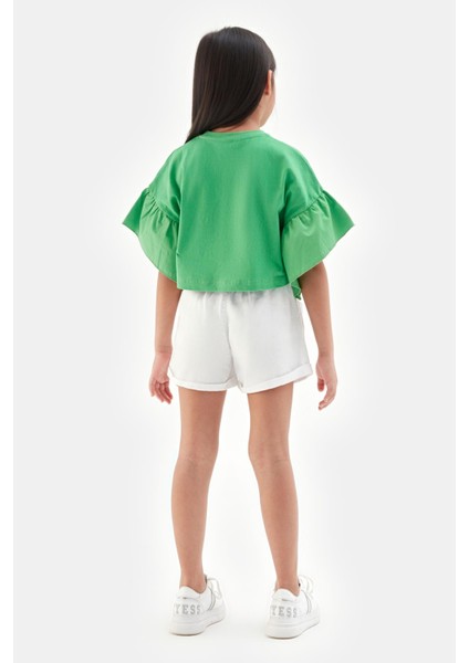 Bg Store Kız Çocuk Beyaz Şort 23SS0TJ4110 fırsatları