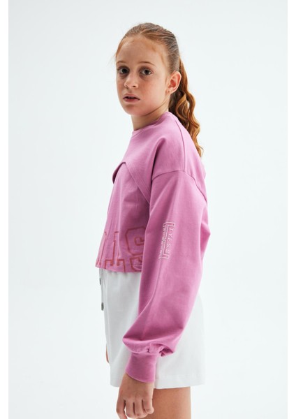 Kız Çocuk Pembe Sweatshirt 23PSSTJ4404