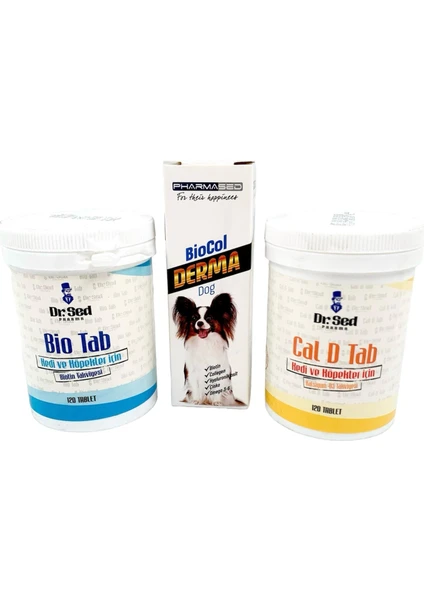 Köpekler Için Biocol + Biotin Tablet + Kalsiyum D3 Tablet