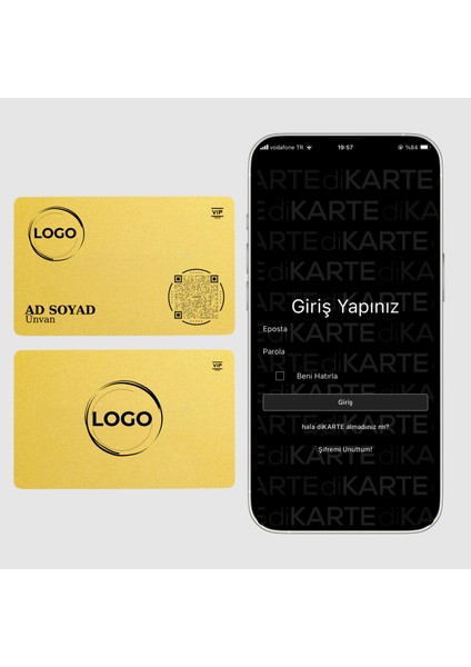 Classic Digital Business Card - Hazır Tasarım 1