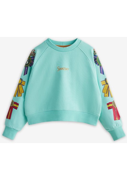 Kız Çocuk Turkuaz Sweatshirt 23FW0SW1591 indirimleri
