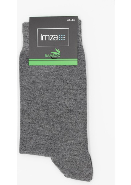 Gri Düz Bambu Elastan Çorap 1060235109