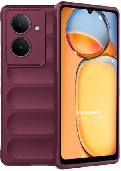 Xiaomi Redmi 13C Kılıf Oslo Prime Bordo