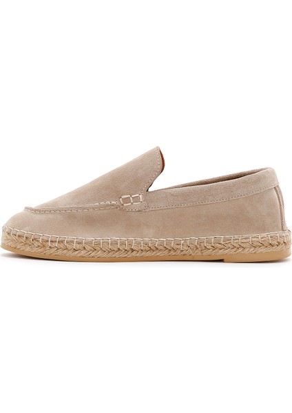 Erkek Bej Süet Espadril