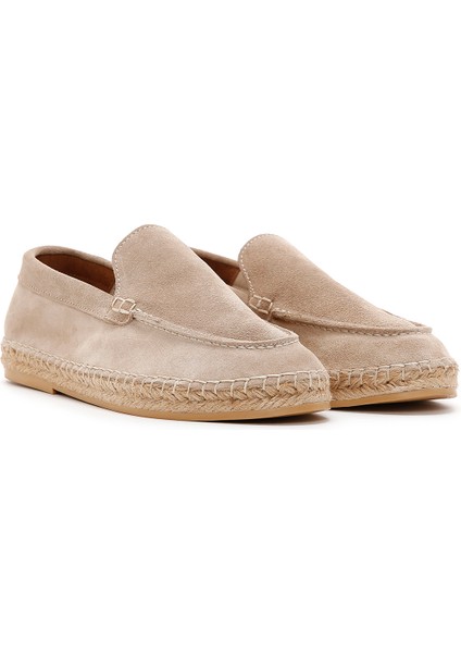 Erkek Bej Süet Espadril