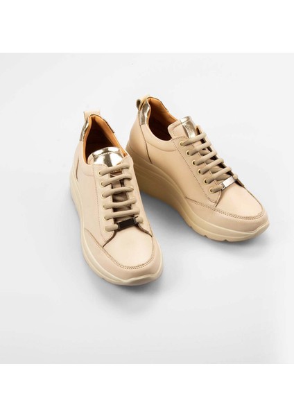 Deri Kadın Dolgu Topuklu Ayakkabı 6143 modelleri