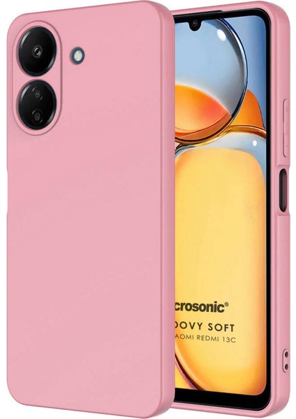 Xiaomi Redmi 13C Kılıf Groovy Soft Pembe
