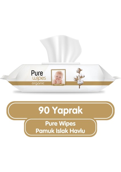Organik Islak Havlu Mendil 90 Yaprak