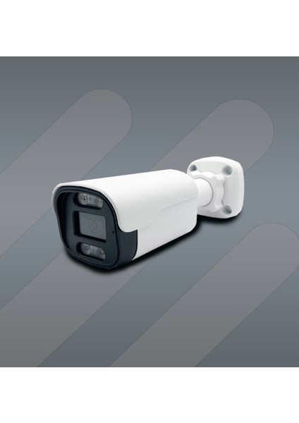 Hs IP-208 8mp 4K Poe 2.8mm Warm LED Metal Bullet Güvenlik Kamerası