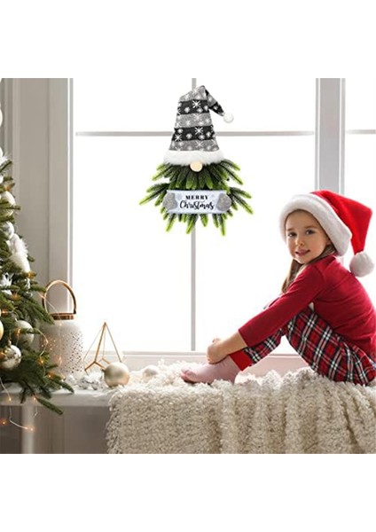 Noel Çelenk, Ön Kapı Için Noel Çelenk Merry Christmas Ev Pencere Duvar Kapalı Açık Dekor Için Asılı Burcu (Yurt Dışından)