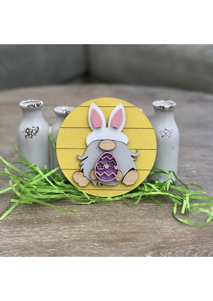 Paskalya Katmanlı Tepsi Süslemeleri Çiftlik Evi Dekor Ev Ofis Için Mutfak Rafı Masa Işareti Paskalya Partisi Için (Yurt Dışından) indirimleri
