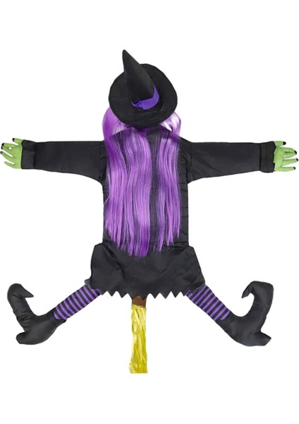 53 Inç Çöken Cadı Cadılar Bayramı Süslemeleri, Cadı Ağaca Çöküyor, Sundurma Için Çökmüş Cadı Sahne (Yurt Dışından)