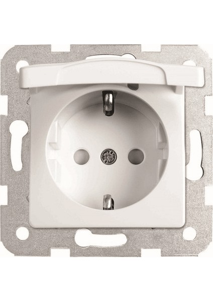 Linnera Topraklı Çoçuk Korumalı Kapaklı Priz Beyaz 90440012 (Çerçeve Dahil) (8 Adet) fiyatları
