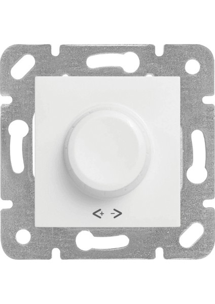 Karre Rotatif Dimmer R 40-600W Beyaz (Çerçeve Dahil) 90967047 (8 Adet)